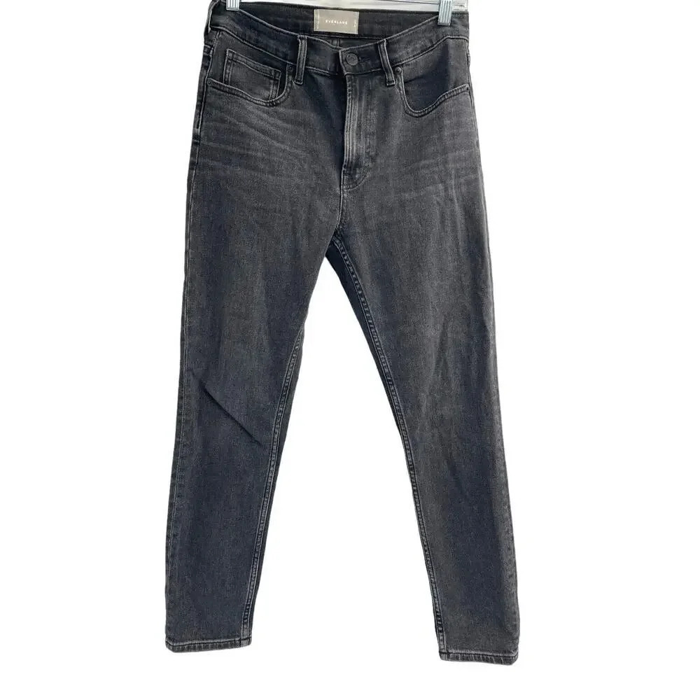 Everlane Womens Size 28 Jeans Gray High-Rise Skinny Denim Ankle - Picture 1 of 12